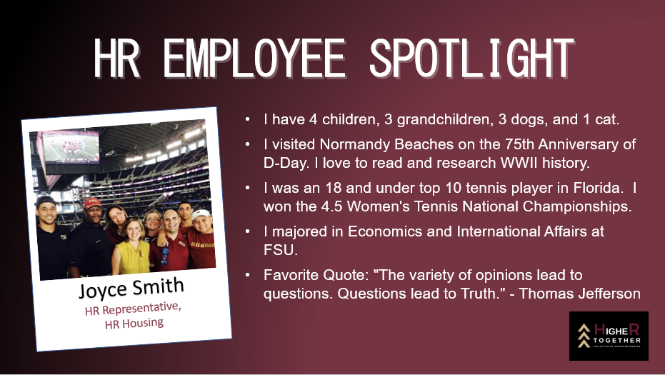 HR Employee Spotlight Office of Human Resources